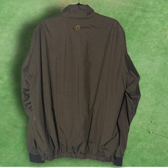 FOOTJOY Dryjoys Houndstooth Windbreaker Size Extra Large - Picture 10 of 12